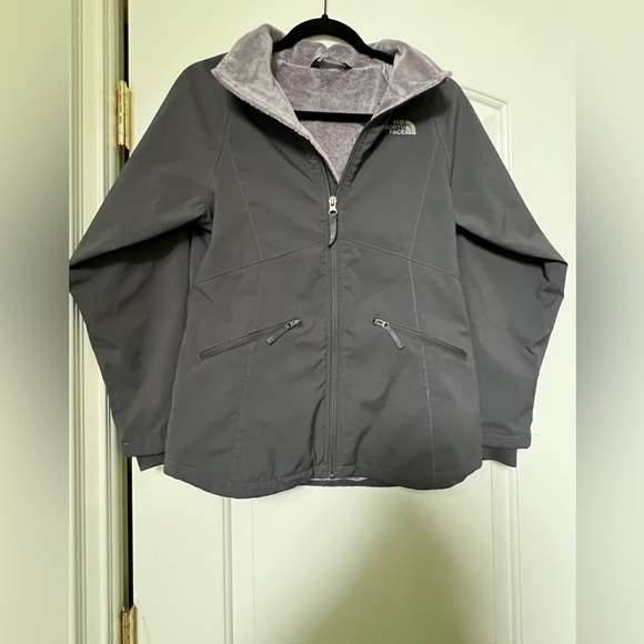 North Face Fleece Lined Windbreaker Girls Large - Picture 1 of 7